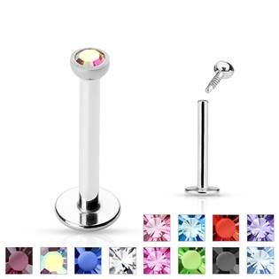 LB1008-1208G Piercing do brady - labreta, zirkon 2 mm