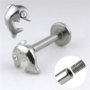LB1014 Piercing do brady - delfínek