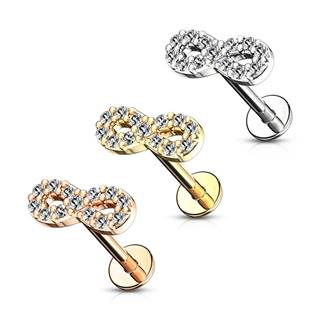 LB1083-1208-RDC Piercing do brady - ležatá osmička 1,2 x 8 mm