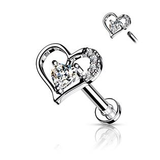 LB1092C-1208 Piercing do brady se srdíčkem