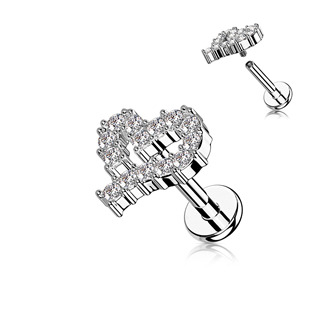 LB1109ST-1208 Piercing do brady - srdíčko