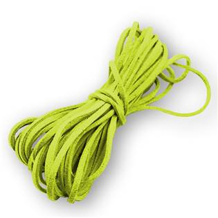 LR8001-09 Semišová šňůrka zelená - 2,5 mm, délka 100 cm