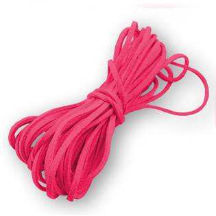 LR8001-15 Semišová šňůrka tmavě růžová - 2,5 mm, délka 100 cm