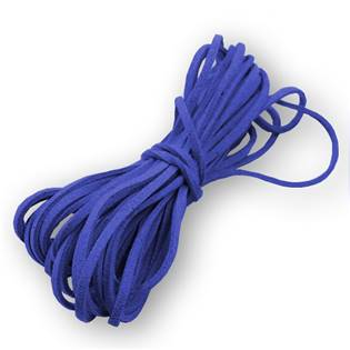 LR8001-24 Semišová šňůrka tmavě modrá - 2,5 mm, délka 100 cm