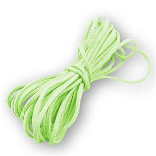LR8001-26 Semišová šňůrka světle zelená - 2,5 mm, délka 100 cm