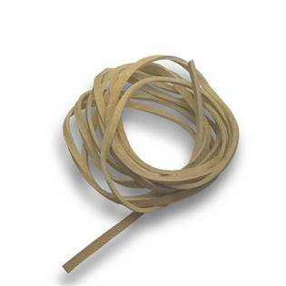 LR9000-02 Řezaná kožená šňůrka béžová, tl. 2 mm, délka 100 cm