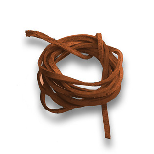 LR9000-10 Řezaná kožená šňůrka cihlová, tl. 2 mm, délka 100 cm