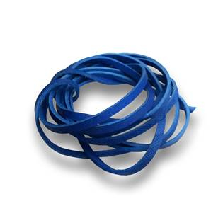 LR9000-14 Řezaná kožená šňůrka královská modrá, tl. 2 mm, délka 100 cm