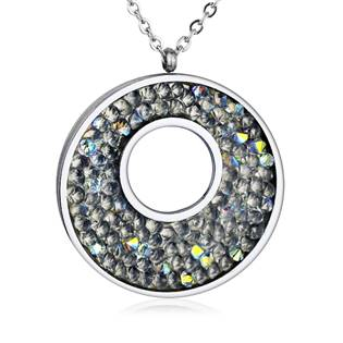 LV5001-AB Ocelový náhrdelník s krystaly Crystals from Swarovski® CRYSTAL AB