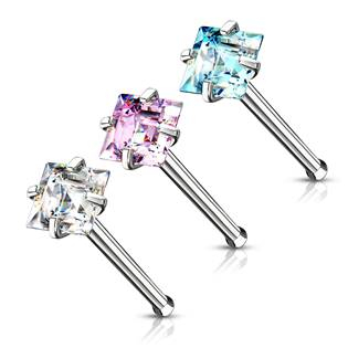 N0133C Piercing do nosu čtvereček