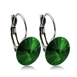 NBSS021 Ocelové náušnice - Dark Green