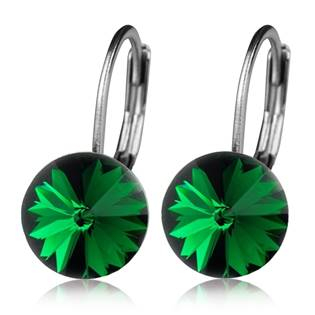 NBSS08-OV Ocelové náušnice - Olivine, 8 mm