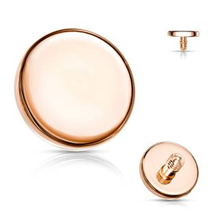 ND007-03RD Náhradní zlacená placička závit 1,2 mm, průměr 3 mm