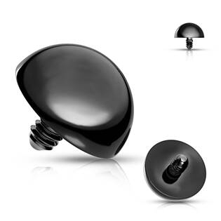 ND009K-1203 Náhradní černá půlkulička k labretě, průměr 3 mm