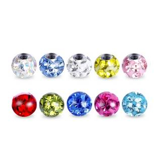 ND01023-03-P Náhradní kulička s krystaly Swarovski®, 3 mm, závit 1,2 mm