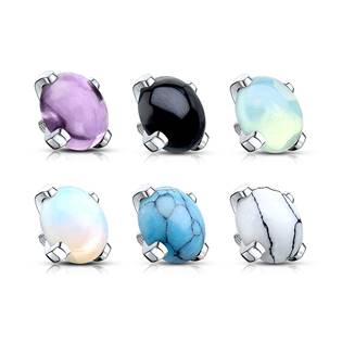 ND014-04JD Náhradní kamínek opál k labretě, průměr 4 mm