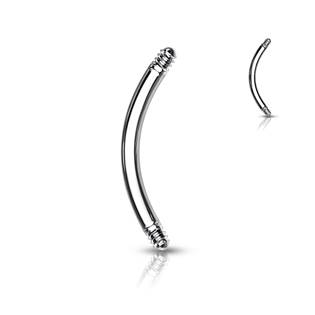 ND018-1606 Piercing - náhradní tyčka zahnutá, závit 1,6 mm
