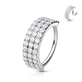 NS0042ST-1010 Piercing do nosu / helix piercing 1,0 x 10 mm