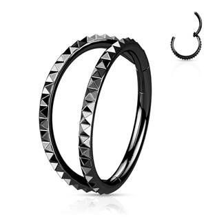 NS0051K-1210 Černý kruh - helix / cartilage / tragus piercing