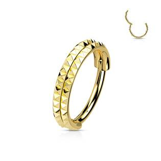 NS0053GD-1208 Segment kruh s hroty - helix / cartilage / tragus piercing
