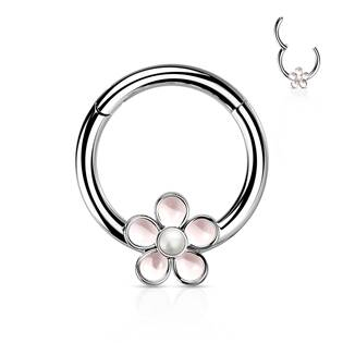 NS0058-ST Segment kruh s kytičkou cartilage piercing 1,2 x 8 mm