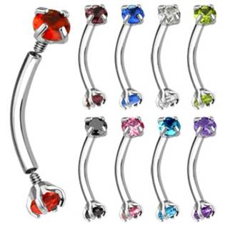 OB01005-G Piercing do obočí s vnitřním závitem