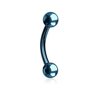 OB01046LB-1610 Piercing do obočí, barva světle modrá