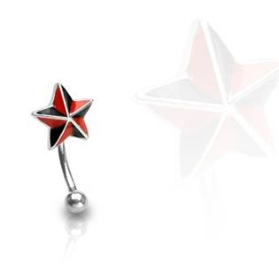 OB01080 Piercing do obočí - hvězda