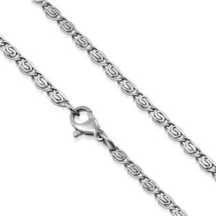OPE1213-040-50 Ocelový řetízek řecký klíč, tl. 4 mm