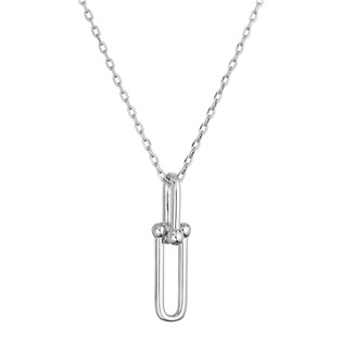 EG1545 Stříbrný náhrdelník s elegantním uzlem