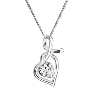 EG4256-CR Stříbrný náhrdelník se Swarovski krystalem