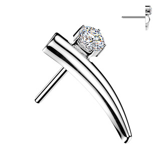 TIT1728 Náhradní ozdobná část k PUSH IN piercingu TITAN