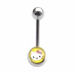 BS01023 Piercing do pupíku - banánek kočička Kitty