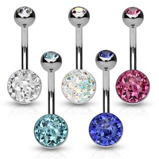 BS01050-B Piercing do pupíku zdobený Crystals from Swarovski®