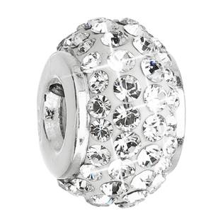 EG1006-CR Stříbrný přívěšek korálek Preciosa® Crystal