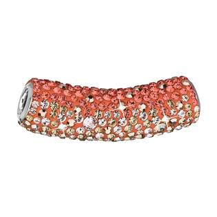 EG1010-OR Stříbrný přívěšek tubus s krystaly Crystals from Swarovski®, Orange