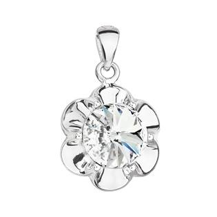 EG1086 Stříbrný přívěšek kytička s kamenem Crystals from Swarovski®