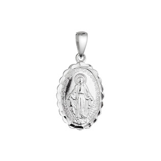 EG1582 Stříbrný přívěsek madailonek Madonka