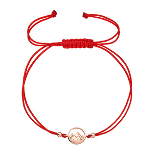 EG1682-RD Kabbalah pozlacený rose gold náramek hory