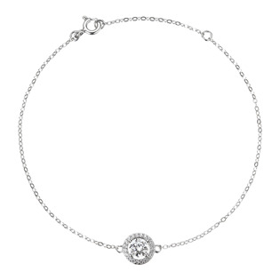 EG1885 Stříbrný náramek AURORA moissanite