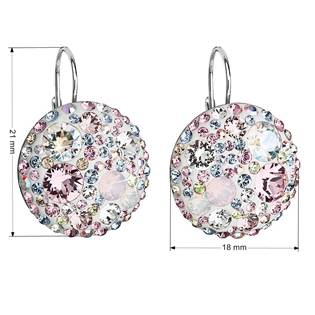 EG2026-MR Stříbrné náušnice s krystaly Crystals from Swarovski® Magic Rose