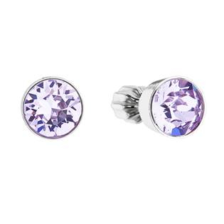EG2044-VI Stříbrné náušnice s krystaly Crystals from Swarovski® Violet