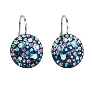 EG2055-BS Stříbrné náušnice s krystaly Crystals from Swarovski® Blue Style