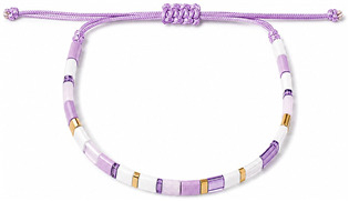 KA1999 Korálkový náramek Purple