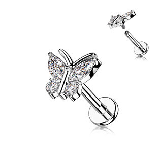LB1106ST-1208 Piercing do brady - motýlek