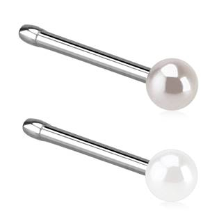 N01048WH Piercing do nosu do nosu perlička