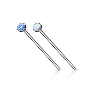 N0142-OP17 Variabilní piercing do nosu s opálem 2 mm