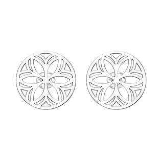 NA1746 Stříbrné náušnice květinová mandala