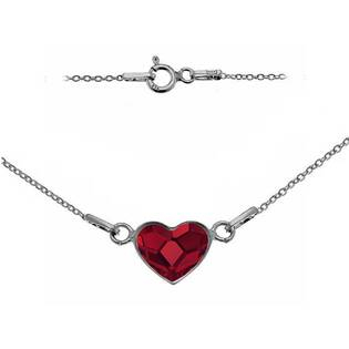 NB-0201-SI Stříbrný náramek se srdcem Crystals from Swarovski® SIAM