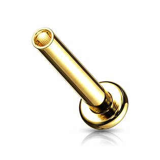ND002GD-1208 Zlacená náhradní labreta vnitřní závit 1,2 mm